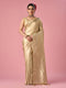 Mohey Cream Silk Banarasi Saree with Weave