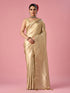 Mohey Cream Silk Banarasi Saree with Weave