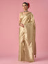 Mohey Cream Silk Banarasi Saree with Weave