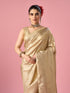 Mohey Cream Silk Banarasi Saree with Weave