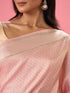 Mohey Sublime Pink Festivity Banarasi Saree