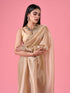 Mohey Exquisite Beige Organza Saree