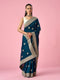 Mohey Blue Silk Saree with Zari Work