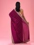Mohey Wine Elegance Saree