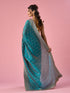 Mohey Green Silk Saree with Stone Work