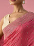 Mohey Pink Silk Saree with Stone Work