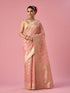 Mohey Light Pink Silk Saree with Weave Design
