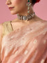 Mohey Light Pink Silk Saree with Weave Design