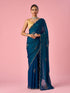 Mohey Green Organza Saree with Stone Work