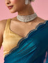 Mohey Green Organza Saree with Stone Work
