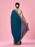 Mohey Blue Silk Saree with Zari Work