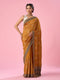 Mohey Mustard Yellow Silk Saree with Stone Work