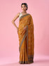 Mohey Mustard Yellow Silk Saree with Stone Work