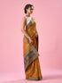 Mohey Mustard Yellow Silk Saree with Stone Work