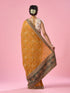 Mohey Mustard Yellow Silk Saree with Stone Work