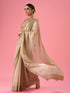 Mohey Elegant Chiffon Cream Saree