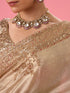 Mohey Elegant Chiffon Cream Saree
