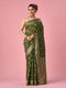 Mohey Green Silk Saree with Weave Design