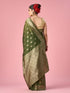 Mohey Green Silk Saree with Weave Design