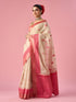 Mohey Pink Silk Saree with Weave Design
