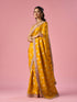 Mohey Mustard Yellow Silk Banarasi Saree with Hand Embroidery