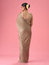 Mohey Beige Satin Celebration Saree