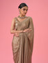 Mohey Beige Satin Celebration Saree