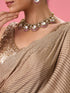 Mohey Beige Satin Celebration Saree
