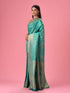 Mohey Lush Sea Green Elegance Saree