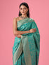 Mohey Lush Sea Green Elegance Saree