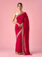 Mohey Pink Silk Saree with Stone Work