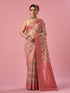 Mohey Pink Silk Saree with Weave Design