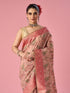 Mohey Pink Silk Saree with Weave Design