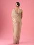 Mohey Beige Organza Saree with Cutdana Work