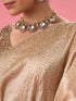 Mohey Beige Organza Saree with Cutdana Work