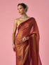 Mohey Pink Organza Printed Saree