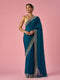 Mohey Rama Green Organza Saree with Stone Work