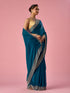 Mohey Rama Green Organza Saree with Stone Work