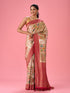 Mohey Cream Elegance Banarasi Saree