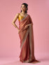 Mohey Pink Organza Saree with Stone Work