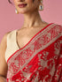 Mohey Red Organza Saree with Stone Work