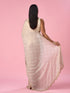 Mohey Fawn Chiffon Saree with Hand Embroidery