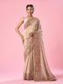 Mohey Light Pink Organza Saree with Hand Embroidery
