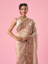 Mohey Light Pink Organza Saree with Hand Embroidery