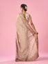 Mohey Light Pink Organza Saree with Hand Embroidery