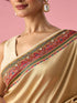 Mohey Cream Silk Saree with Hand Embroidery