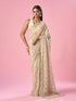 Mohey Cream Tissue Saree with Sequin Work