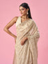 Mohey Cream Tissue Saree with Sequin Work