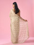 Mohey Cream Tissue Saree with Sequin Work
