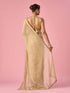 Mohey Beige Organza Saree with Stone Work